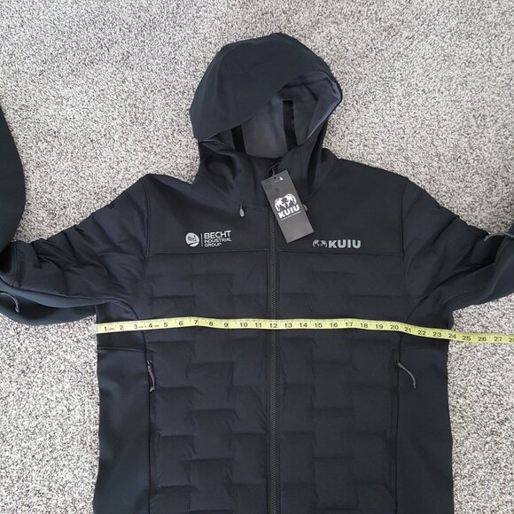$349 KUIU Axis Thermal Hybrid Hooded Jacket Carbon Black L Waterproof Windproof - Picture 6 of 15